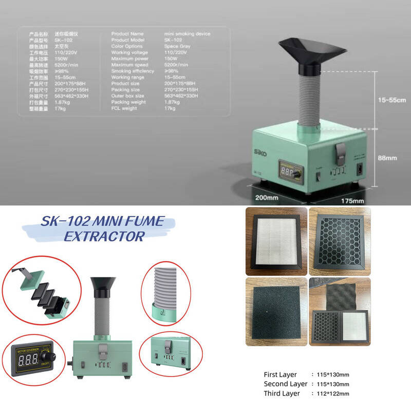 Workshop Tools Display - SK-102 Odsysacz dymu 150W Odsysacz dymu