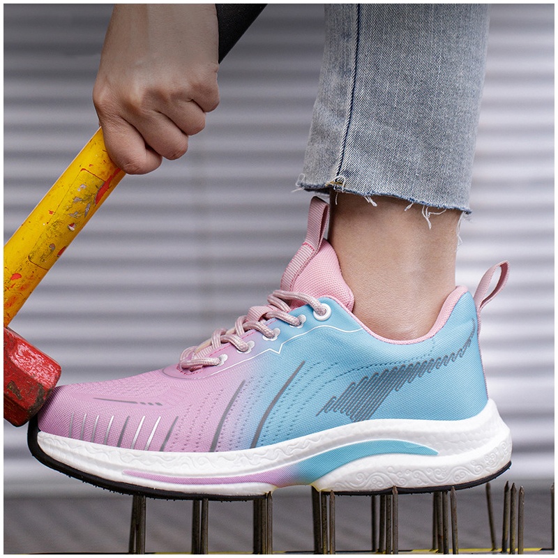 Tools Work - Damskie oddychające buty robocze ze stalowym