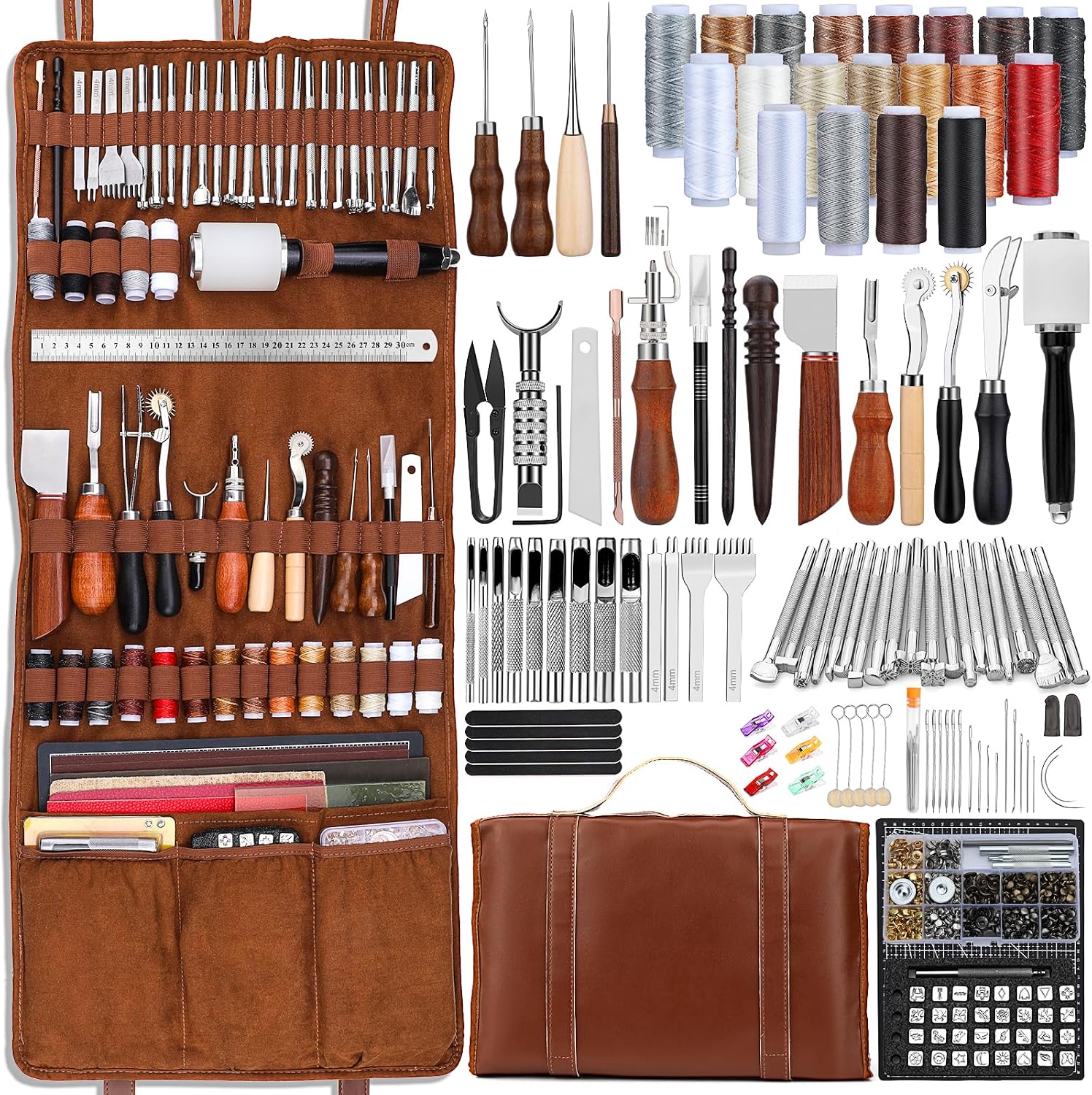 Tools Work - Zestaw narzędzi do obróbki skóry, narzędzia
