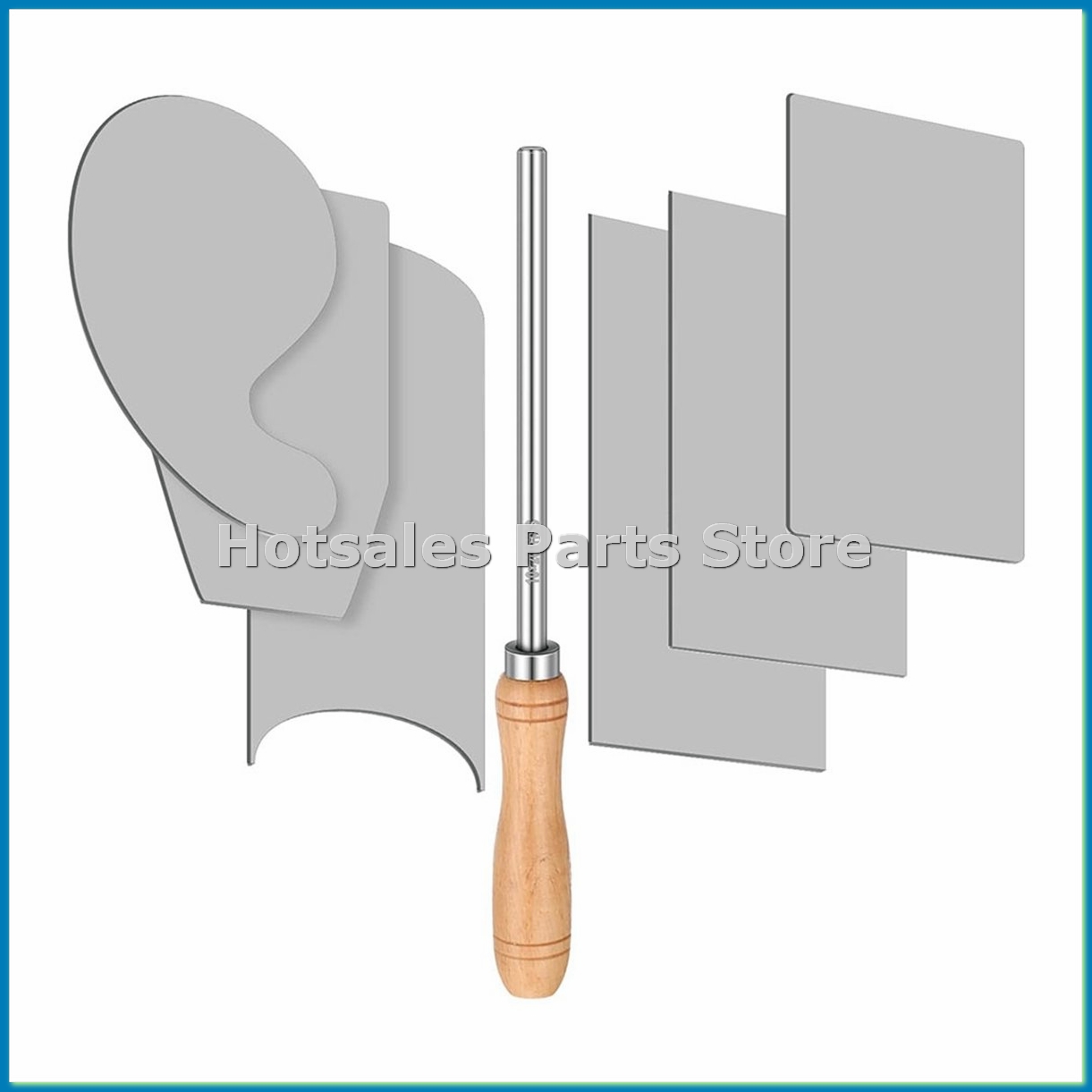 Card Scraper Cabinet - Zestaw do wygładzania drewna: skrobak do