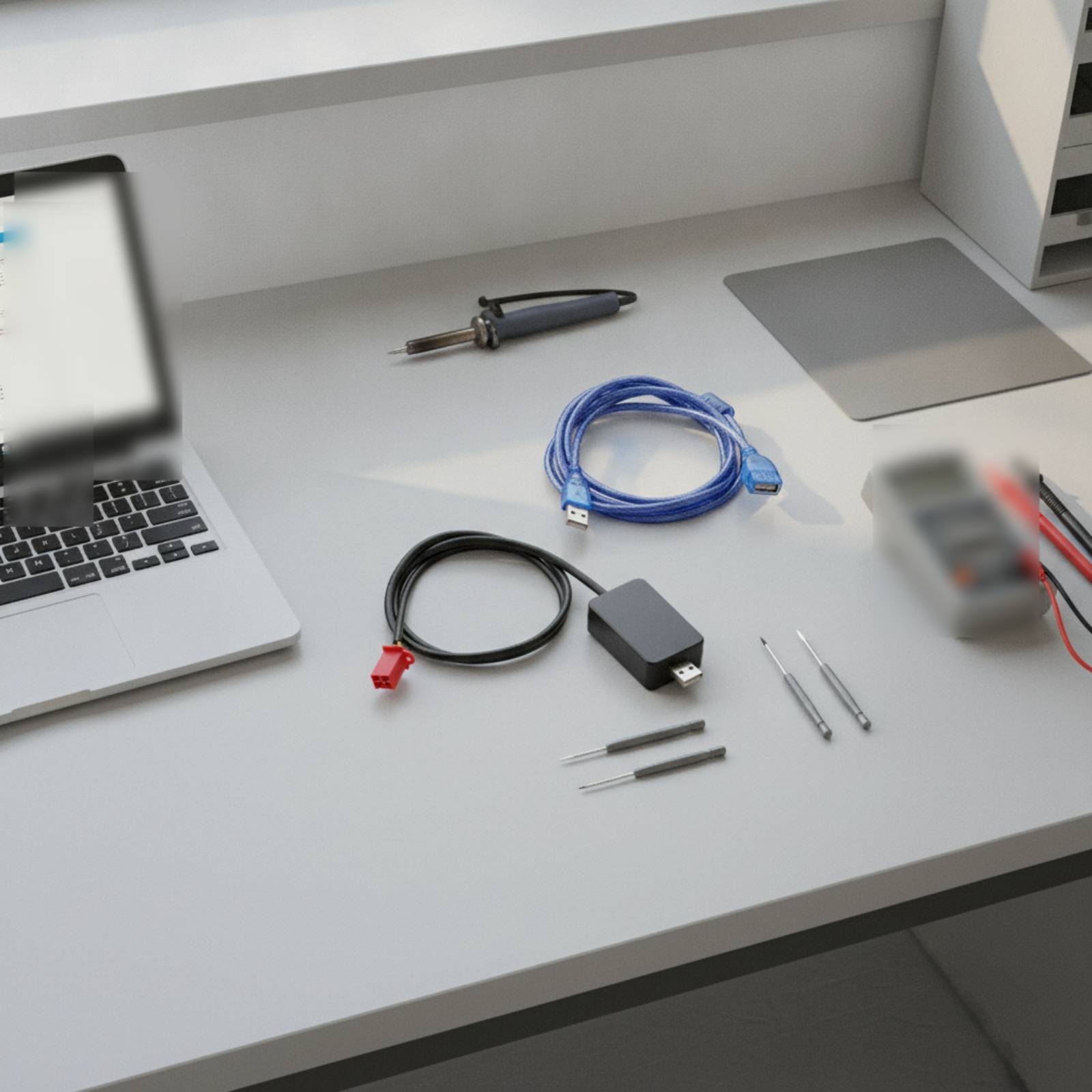 2 sztuki spiralnego kabla USB  – Workshop Tools Bench recenzja i cena