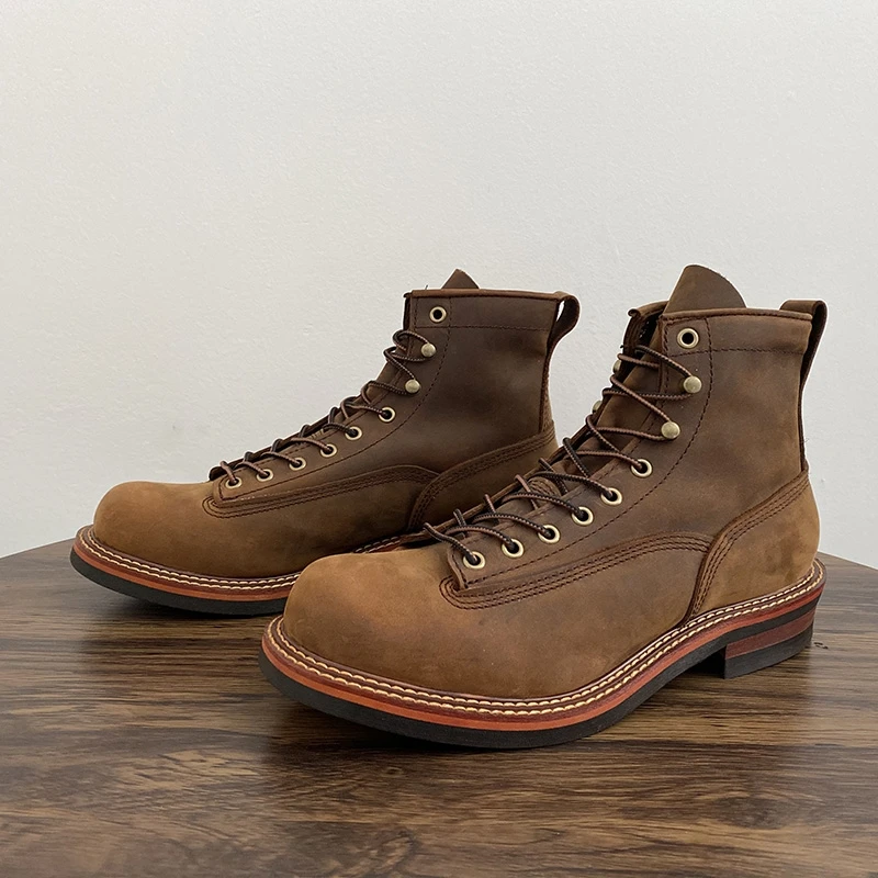 Męskie botki w stylu vintage,  – Tools Work recenzja i cena