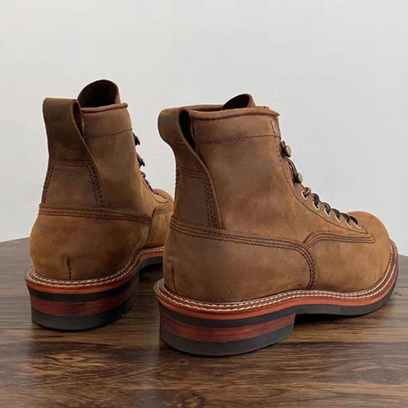 Męskie botki w stylu vintage,  – Tools Work recenzja i cena